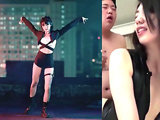 Kinesisk gril dans med porno/pmv